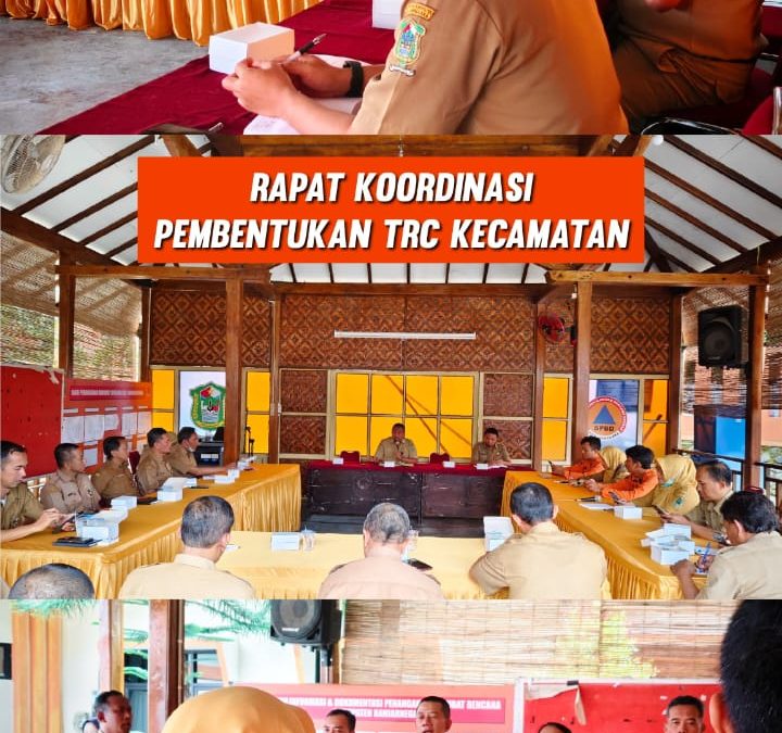 Rapat Koordinasi Pembentukan TRC (Tim Reaksi Cepat) Penanggulangan Bencana Keca,atan Se Kabupaten Banjarnegara