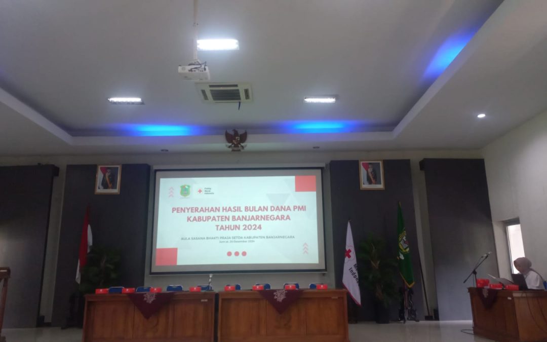 Penyerahan Hasil Bulan Dana PMI Kabupaten Banjarnegara Tahun 2024