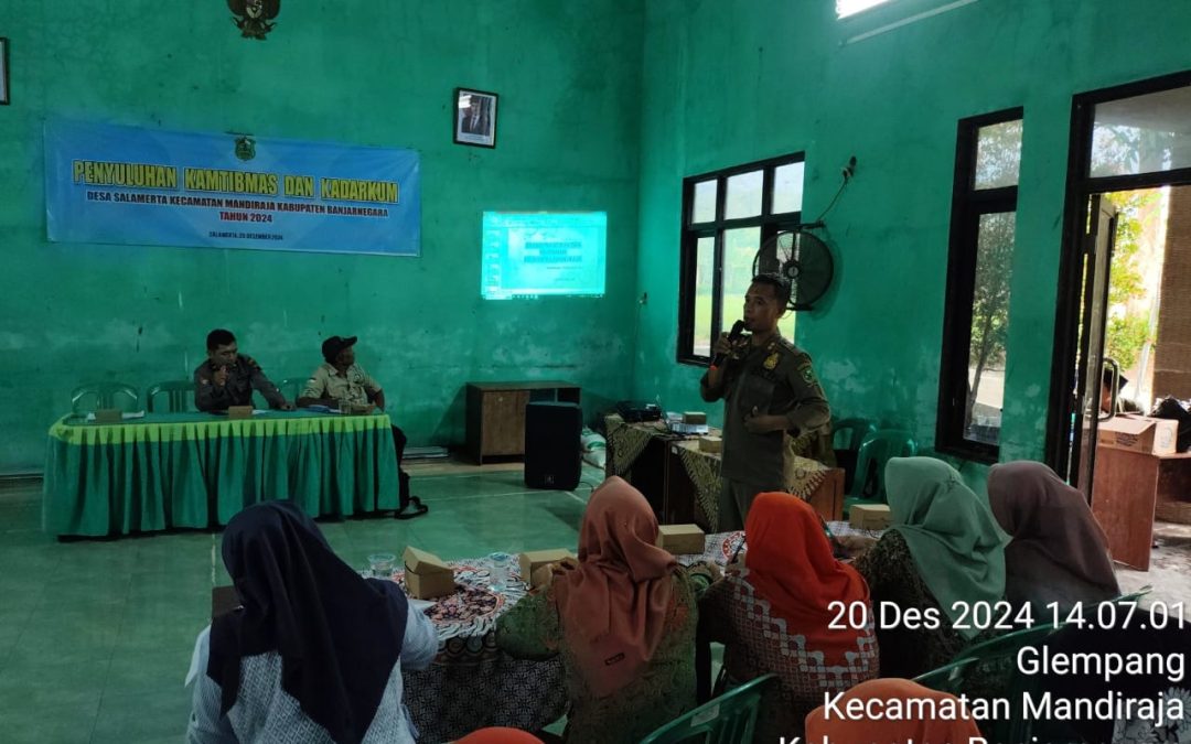 Penyuluhan Kadarkum dan Kamtibmas Desa Salamerta