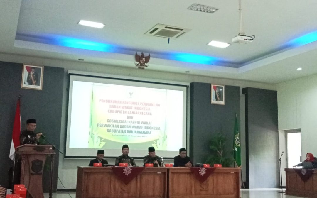 Pengukuhan Pengurus Perwakilan Badan Wakaf Indonesia Kab Banjarnegara Tahun 2024