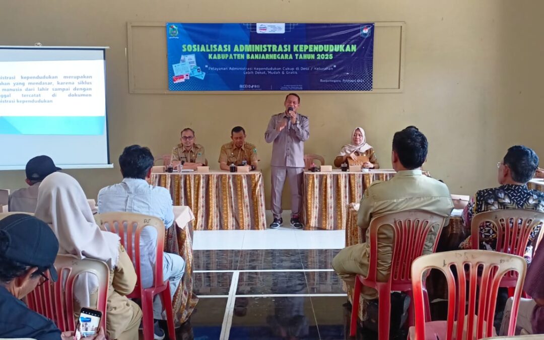 Sosialisai Administrasi Kependudukan Kabupaten Banjarnegara di Desa Kebanaran Kecamatan Mandiraja Tahun 2025