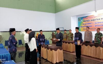 Pelantikan Dan Pengambilan Sumpah Mutasi Jabatan Perangkat Desa Mandiraja Kulon
