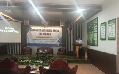 Lokakarya Mini Lintas Sektor Tri Bulan II UPTD Puskesmas 1 Mandiraja Tahun 2025