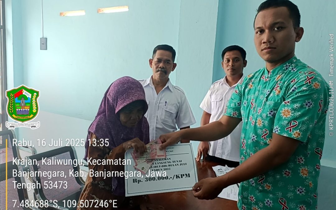 Penyaluran BLT DD Desa Kaliwungu bulan Juli 2025