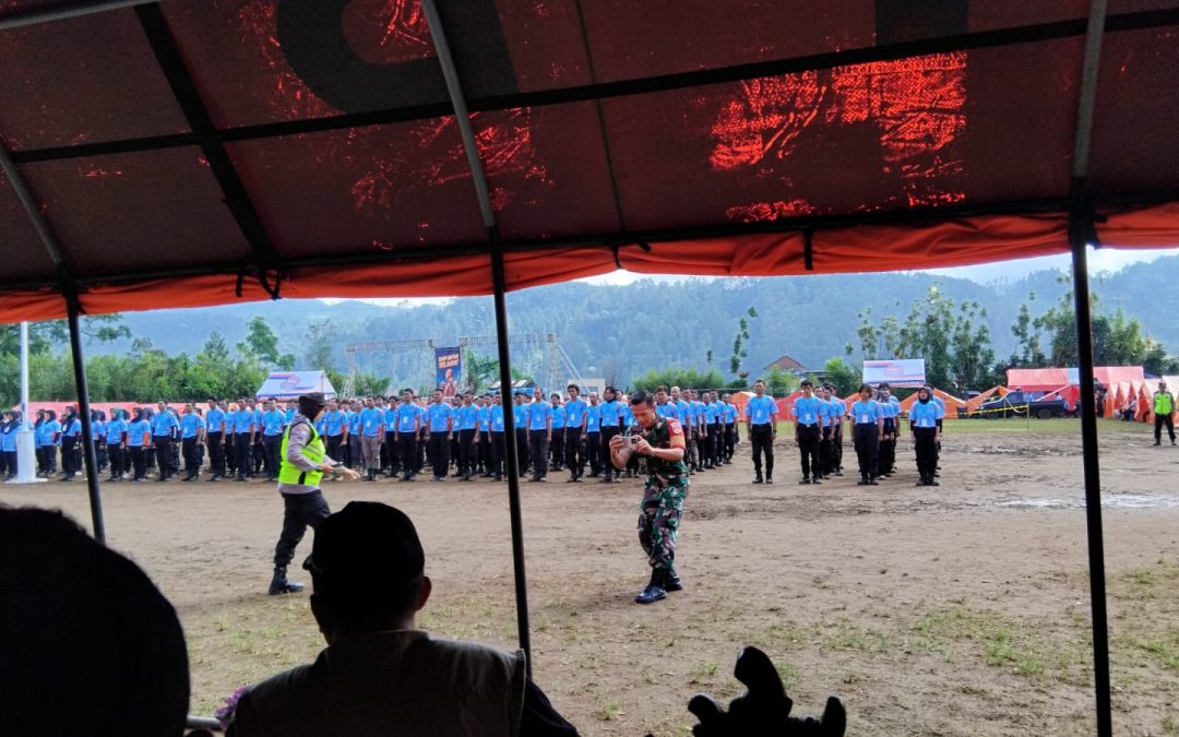 Upacara penutupan Jambore TRC lapangan Kec. Wanayasa