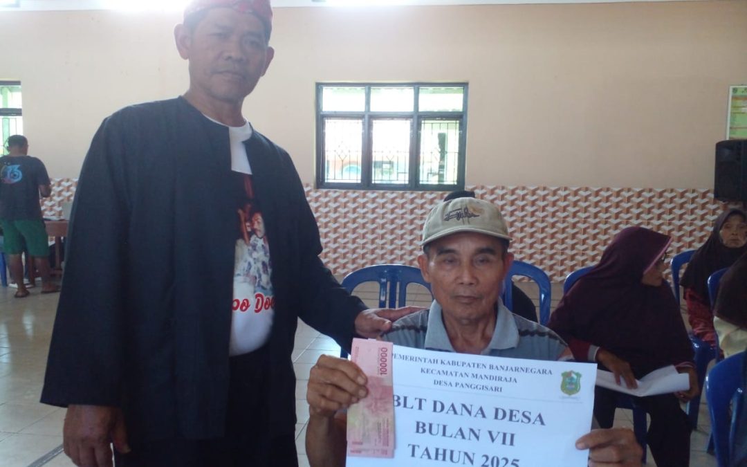 Penyaluran BLT DD desa panggisari bulan juli 2025 sejumlah 23 Kpm
