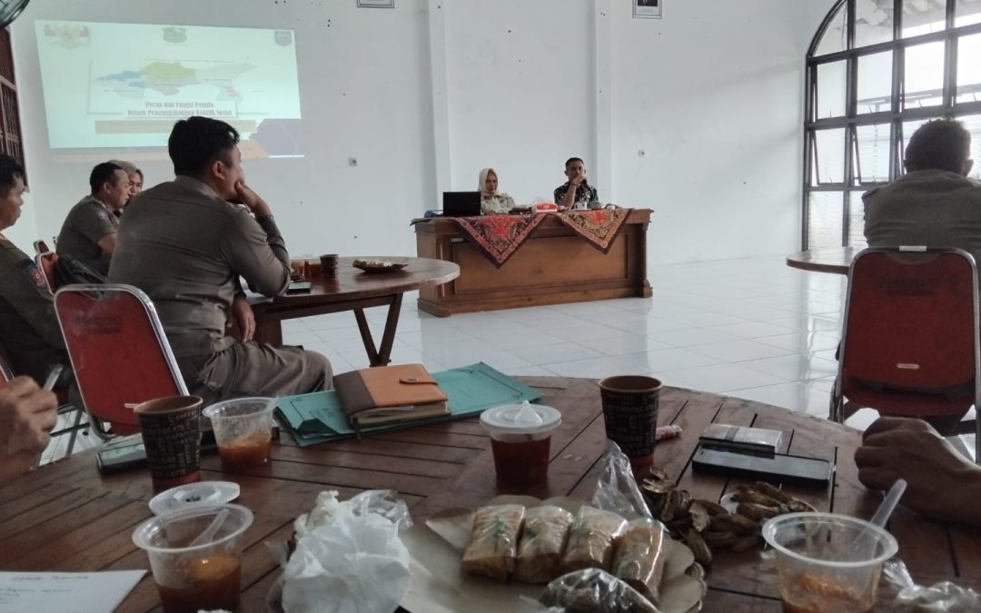 Rakor kondusifitas wilayah, aula Satpol PP Banjarnegara