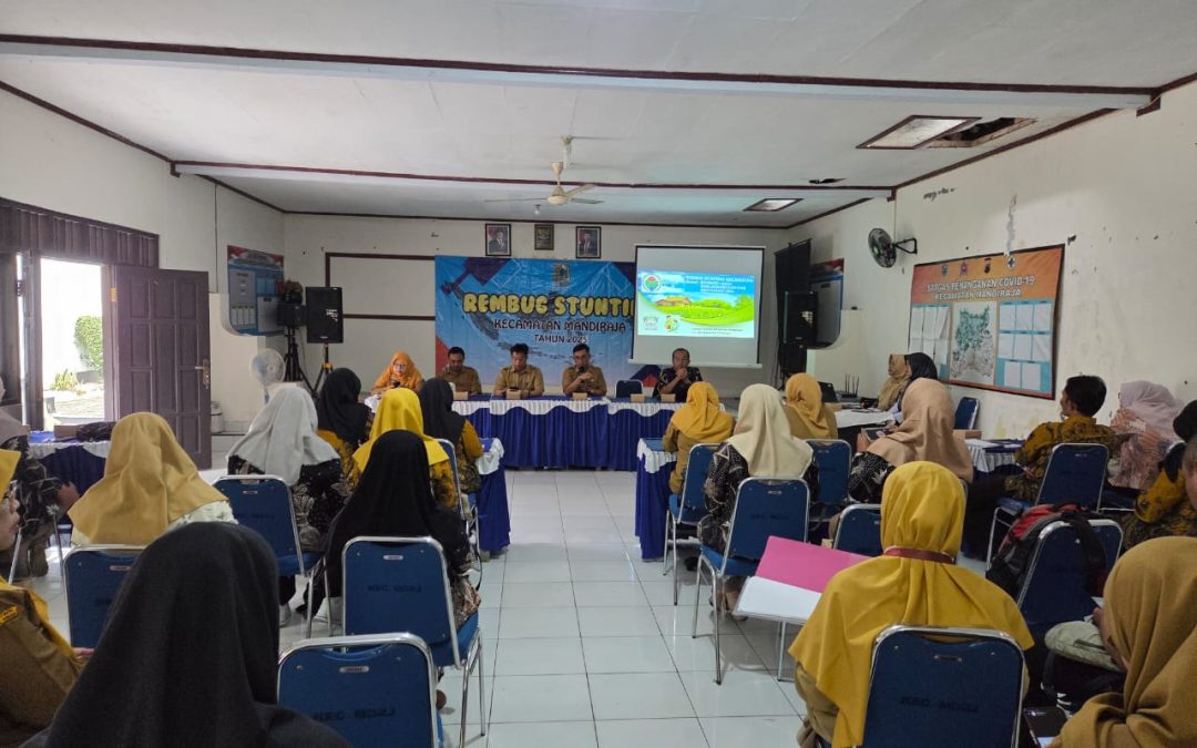 Rembug Stunting Kecamatan Tahun 2025 di hadiri oleh TPPS Kecamatan, KPM, dan TPK Desa se Kecamatan