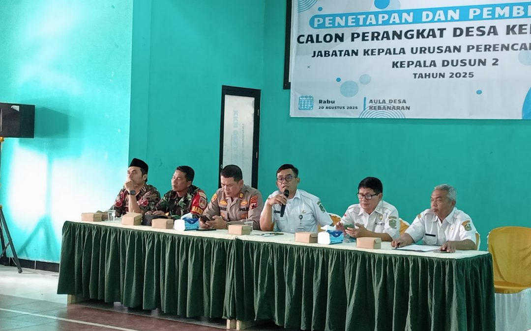 Pembekalan calon Perangkat Desa Kebanaran