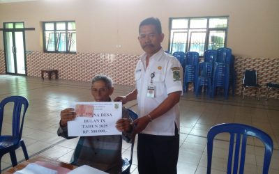 Penyaluran BLT DD  tahap IX dengan jumlah 23 penerima desa panggisari