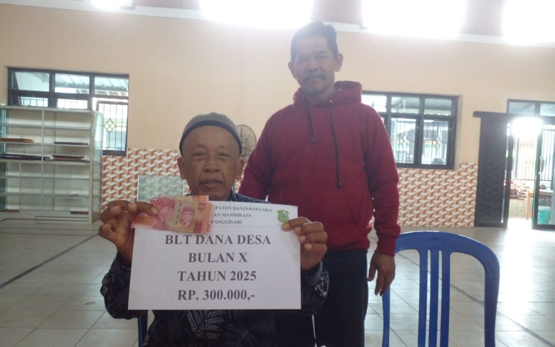 Penyaluran BLT DD Desa panggisari tahap 10 dengan jumlah penerima 17 kpm