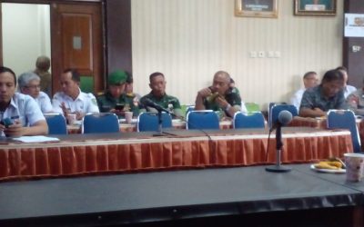 Sosialisasi  SK pola tanam dan rencana tata tanam sawah irigasi tahun 2025 – 2026 di Aula Pangripta Bhakti Baperlitbang Banjarnegara