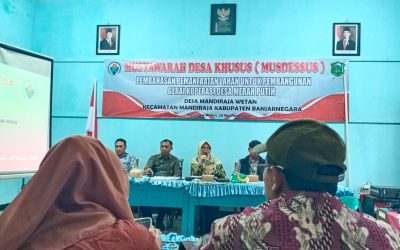 Musdes Pemaanfaat lahan untuk Pembangungan KDPM desa Mandiraja Wetan 20 November 2025.