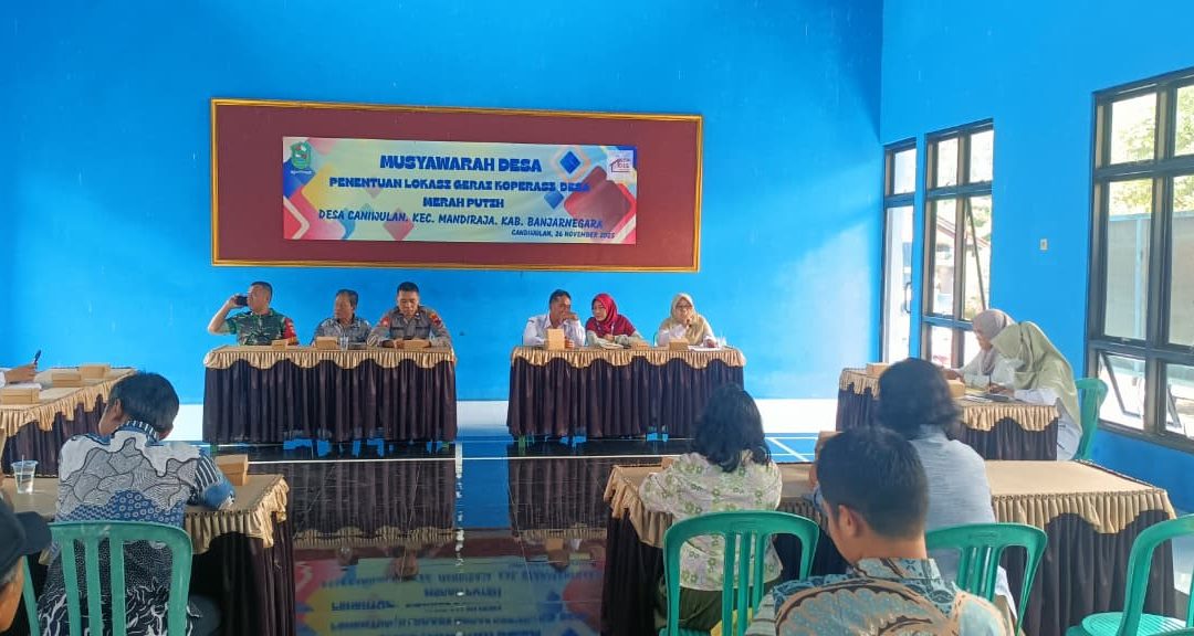 Musdes kesepakatan penentuan Titik lokasi KDMP Desa Candiwulan