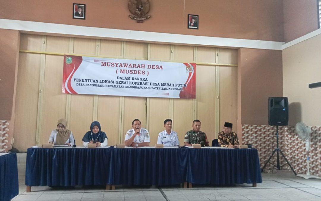 Musdes dalam rangka penentuan lokasi Gerai Koperasi Desa Merah Putih Desa Panggisari